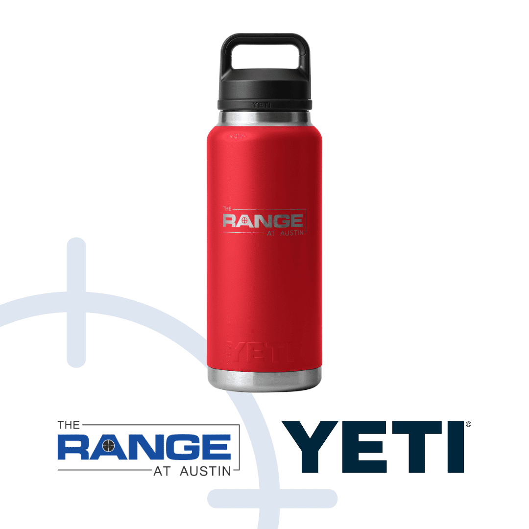 The Range Austin Yeti Rambler 36oz Water Bottle - Rescue Red
