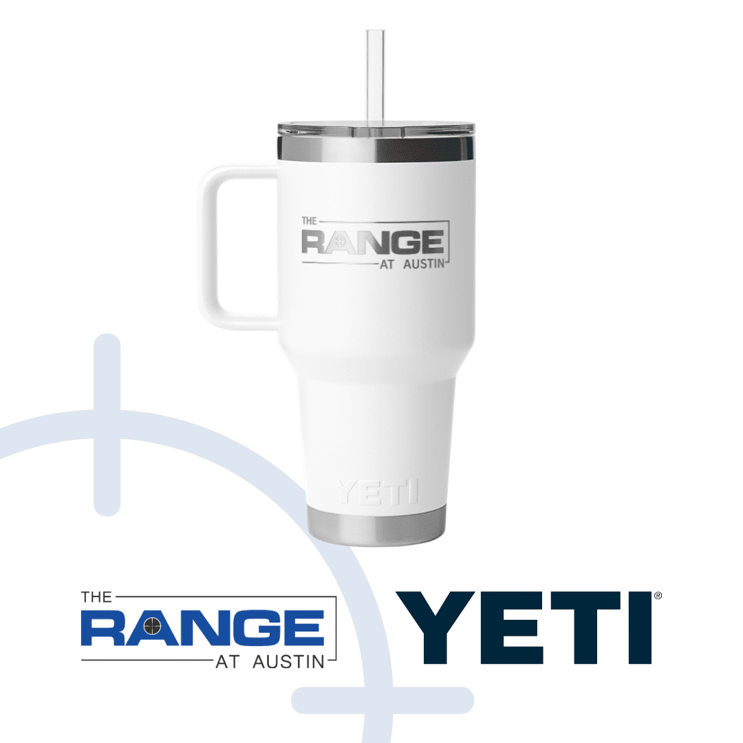 The Range Austin Yeti Rambler 35oz Straw Mug - White