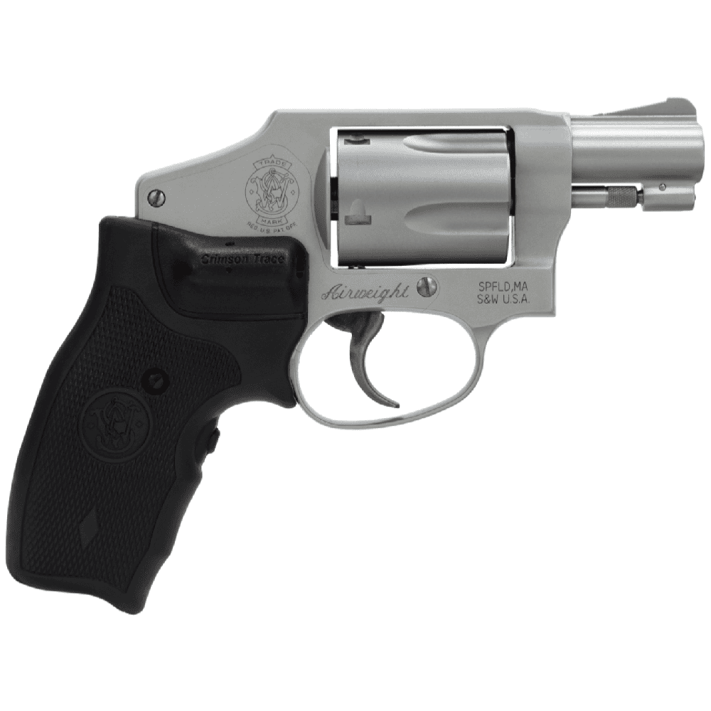 Smith & Wesson 642 Airweight 38SPL+P 1.875" barrel W/Crimson Trace Lasergrips Matte Silver Finish