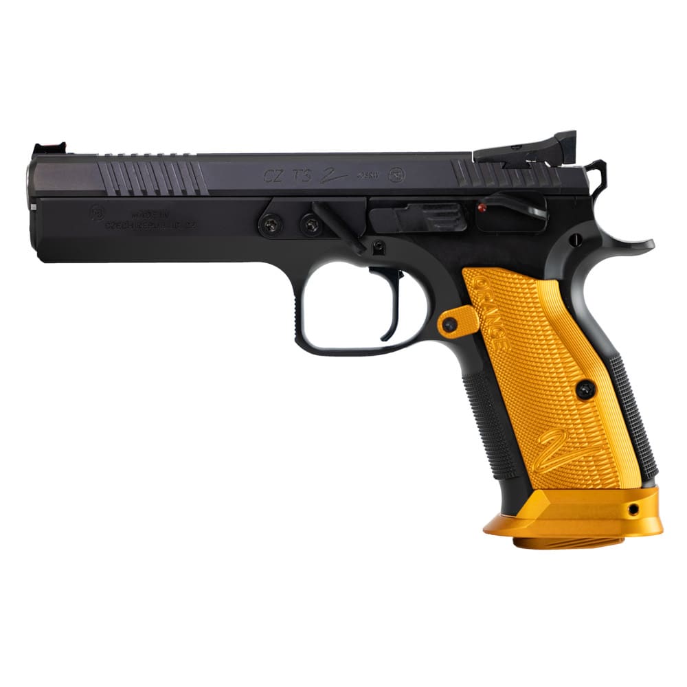 CZ 75 Tactical Sport 2 9MM 5.2" Barrel W/Orange Aluminum Grips