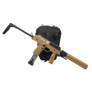 B&T TP9-N 9mm Short Barrel Rifle with RBS Suppressor in RAL8000