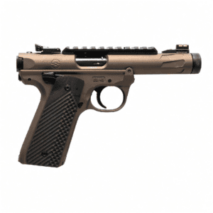 Ruger MKIV 22/45 Lite 22LR 4.4" Threaded Barrel W/Black G10 Grips in Burnt Bronze