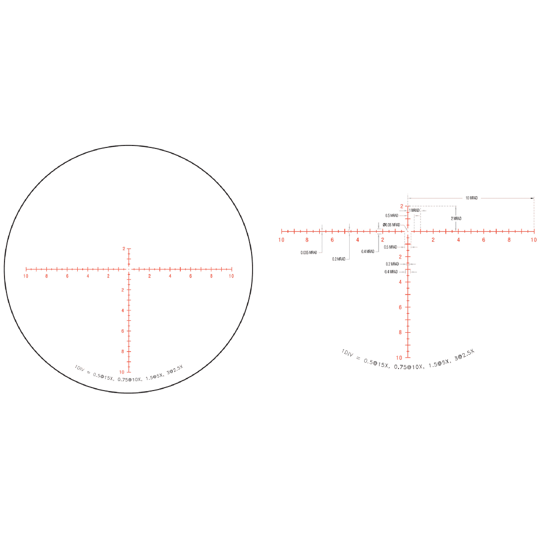 Trijicon Credo 2.5-15x42MM Second Focal Plane Riflescope 30MM MRAD Center Dot Reticle - Image 2