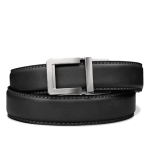 Kore Leather Quarter Gun Belt 1.25" Black 22" - 44"