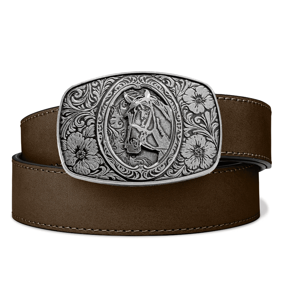 Kore Buffalo Leather Gun Belt 24" - 44" Coffee - Image 2