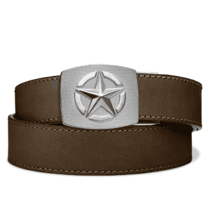 Kore Buffalo Leather Gun Belt 24" - 44" Coffee