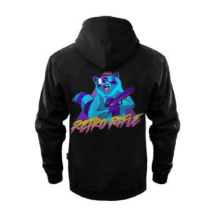 Retro Rifle Rackoon Hoodie