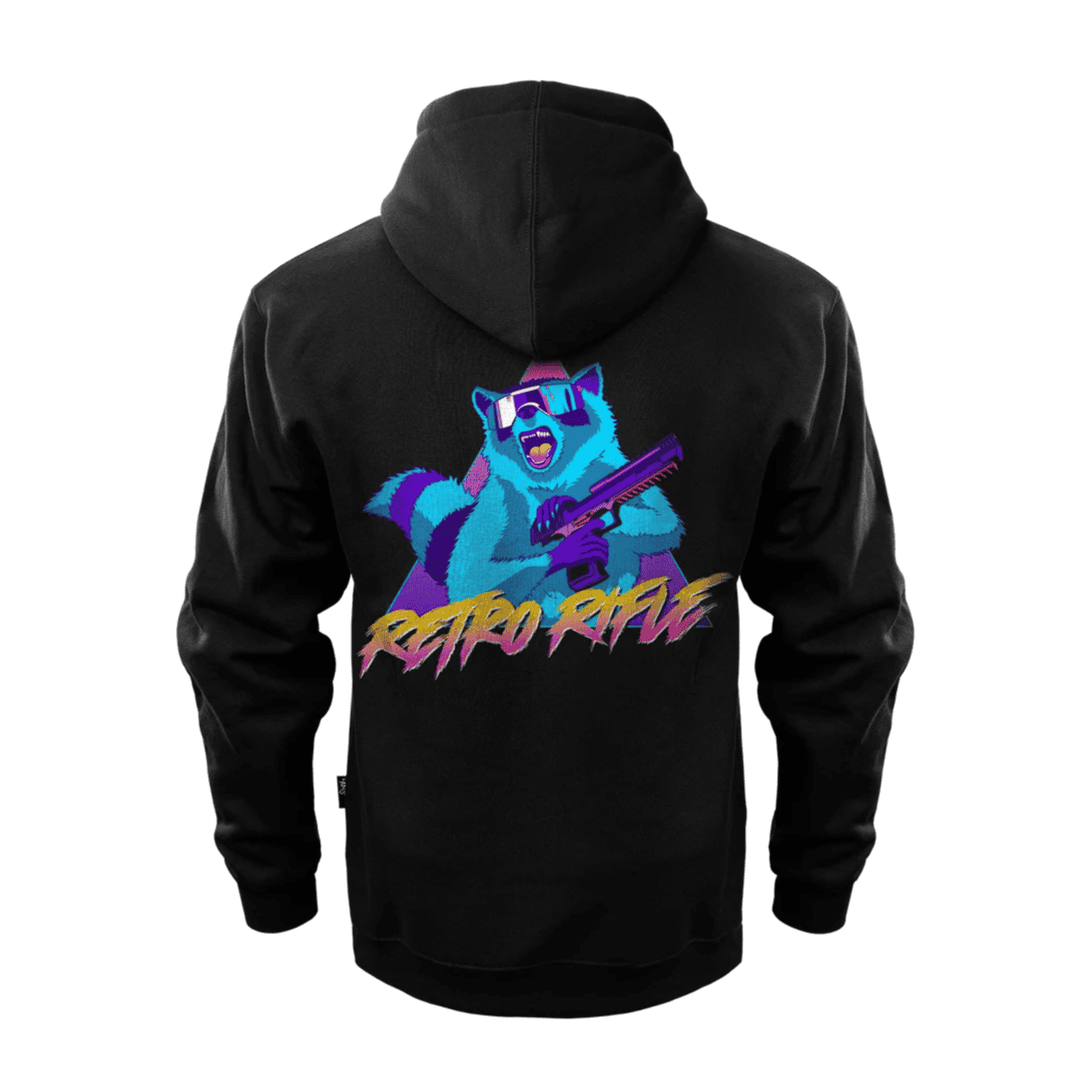 Retro Rifle Rackoon Hoodie