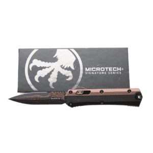 Microtech Glykon Rose Gold/Bronze OTF Knife