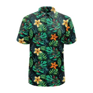Retro Rifle Frogman Button Down Shirt